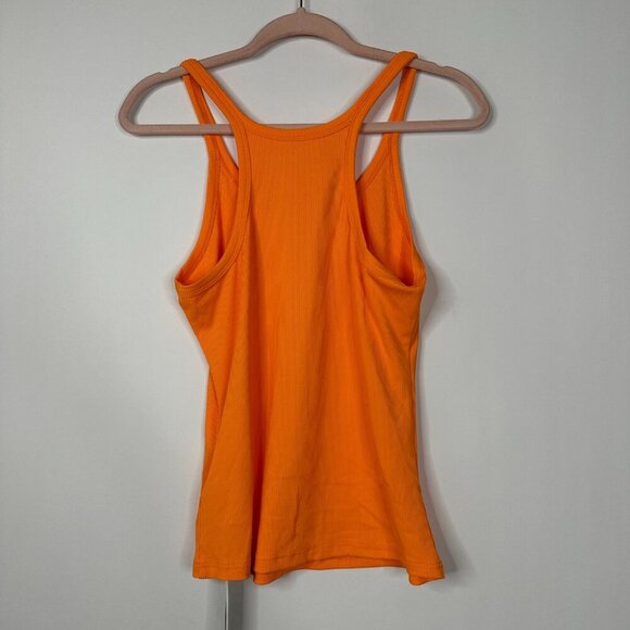 2/$24 NWT SHEIN Ribbed Racerback Tank Top Orange Large #A0233 TRB2 - Picture 4 of 6